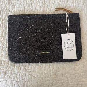 Jack Rogers Sparkling Black Clutch